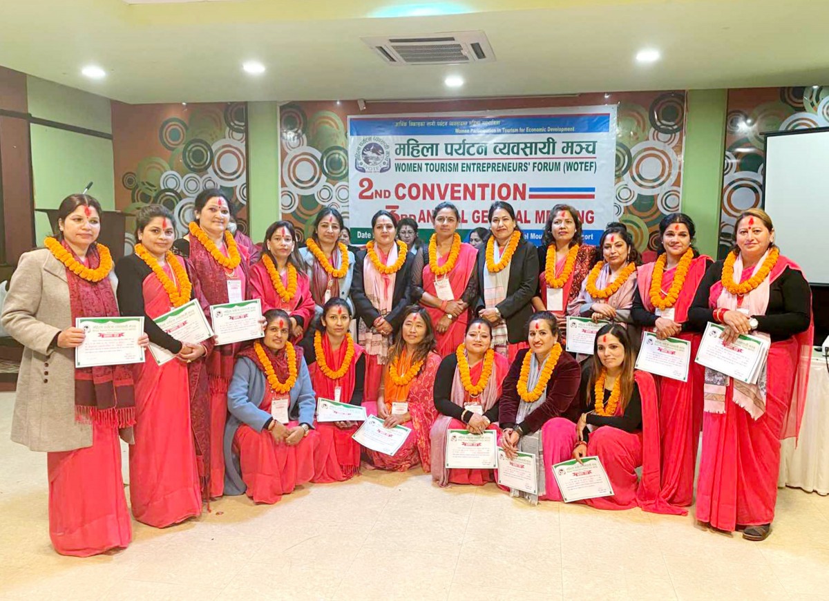 महिला पर्यटन व्यवसायी मञ्चका निर्वाचित पदाधिकारी