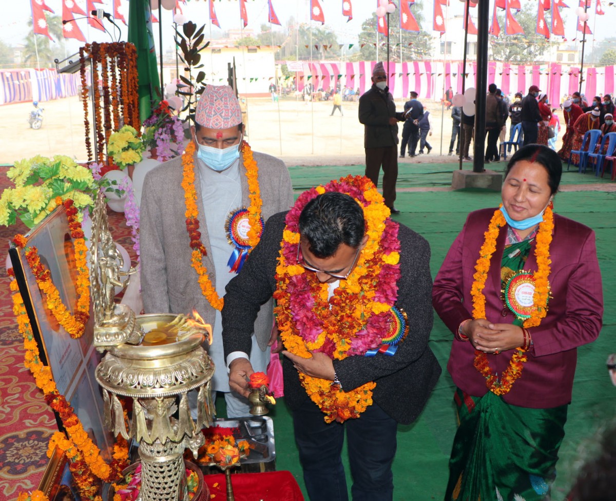 नगरपालिकाको दोस्रो  वार्षिकोत्सव कार्यक्रम उद्घाटन