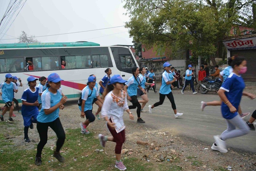 महिला म्याराथनमा धादिङकी रसिला प्रथम