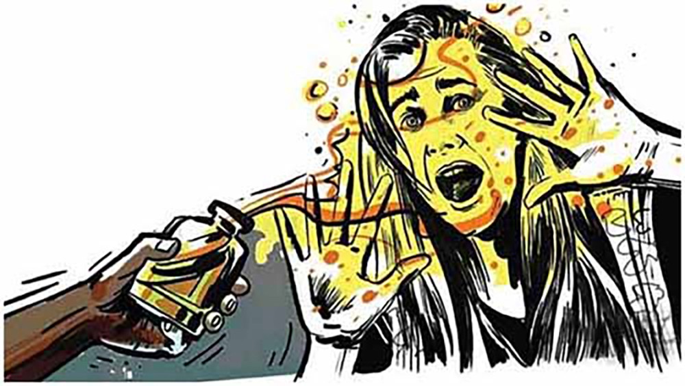 पत्नीमाथि एसिड प्रहार गर्ने 'पापी' पति