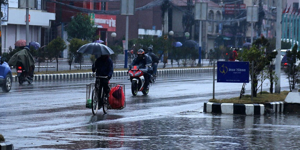 काठमाडौँमा १०.७ मिलिमिटर वर्षा